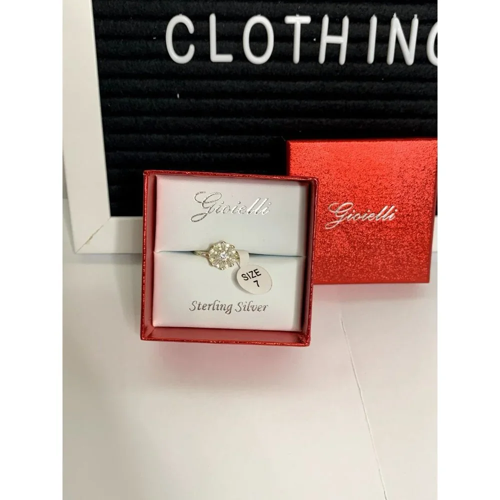 New Gioielli Sterling Silver Circle Ring Size 7 - Picture 3 of 7